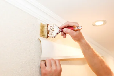 Pose de papier peint à Brain — revêtements muraux et toiles de verre